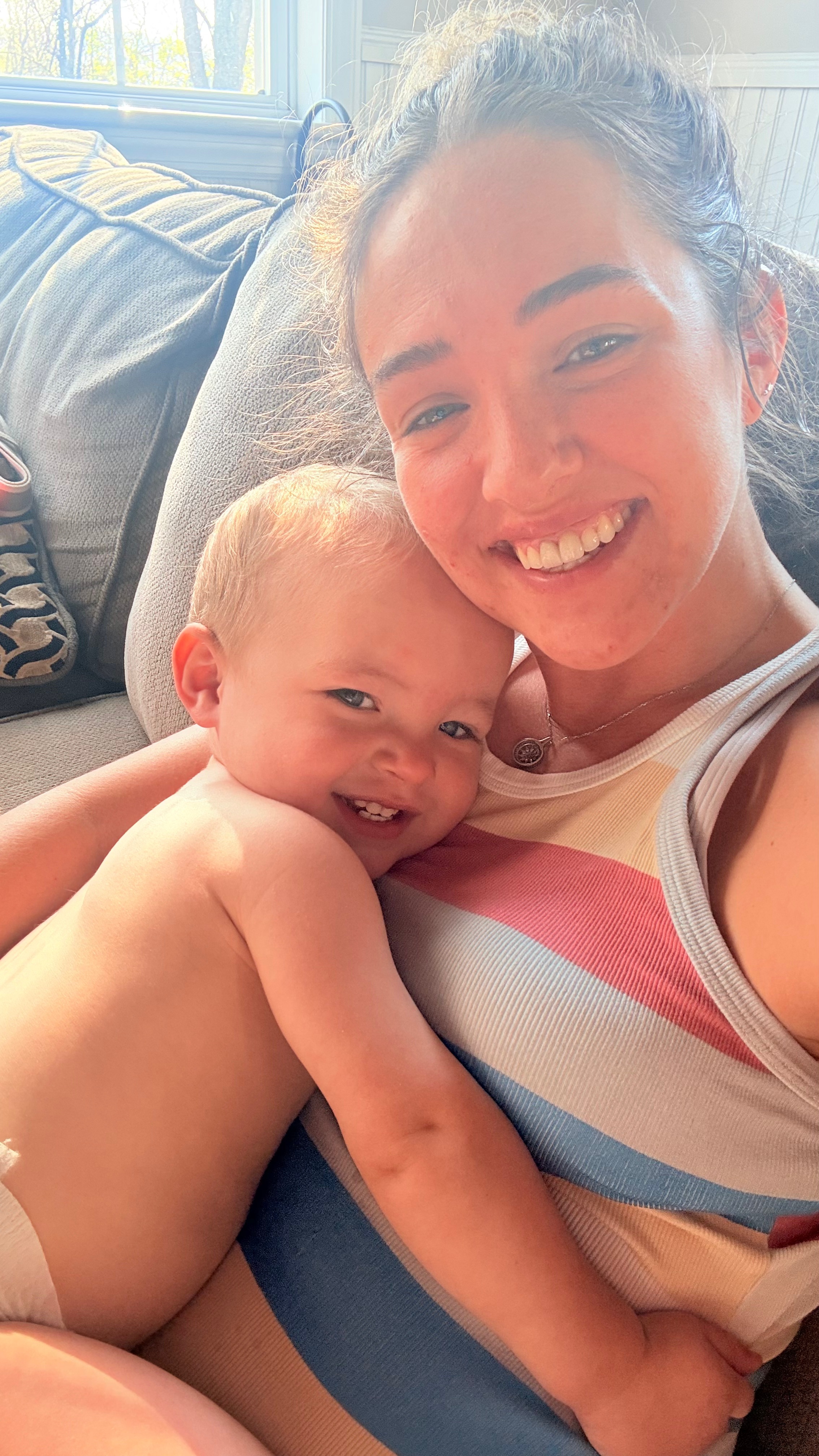 Stephanie and one of her boys